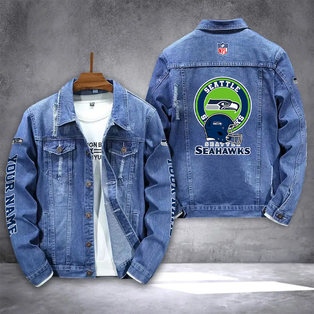 Seattle Seahawks Denim Jacket AZICOTADJ000061