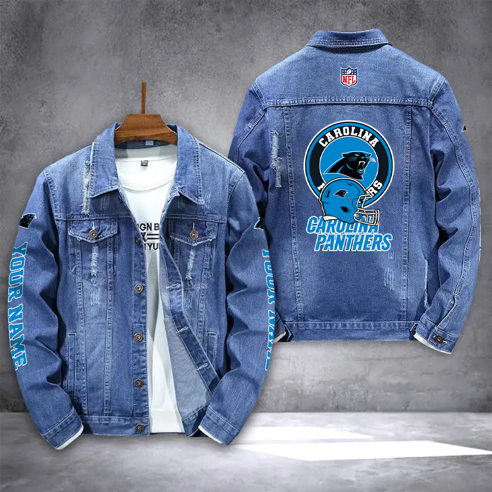 Carolina Panthers Denim Jacket AZICOTADJ000063