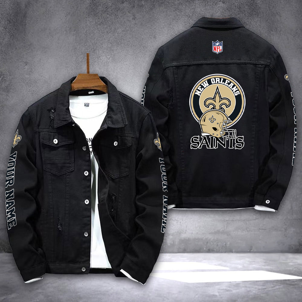 New Orleans Saints Denim Jacket AZICOTADJ000062