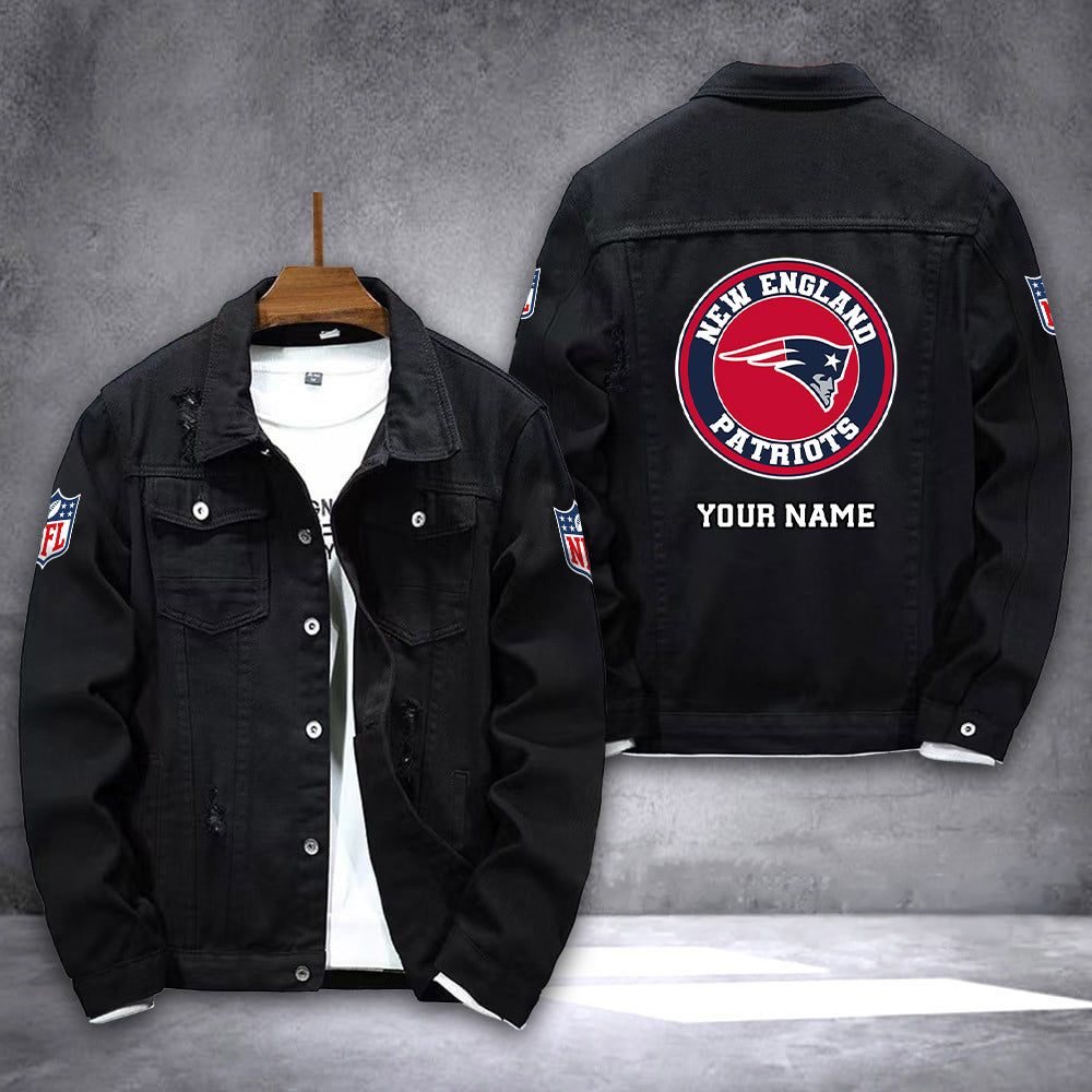 New England Patriots Denim Jacket AZICOTADJ000068