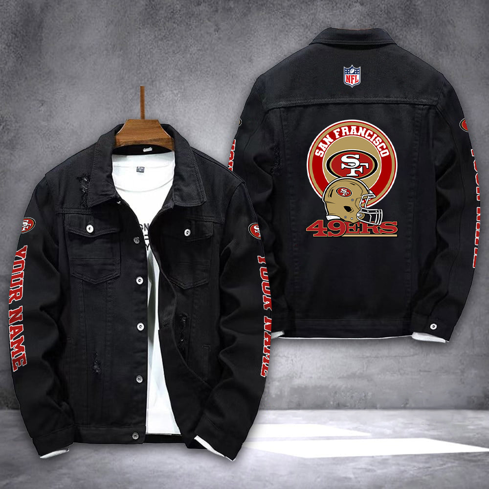 San Francisco 49ers Denim Jacket AZICOTADJ000052
