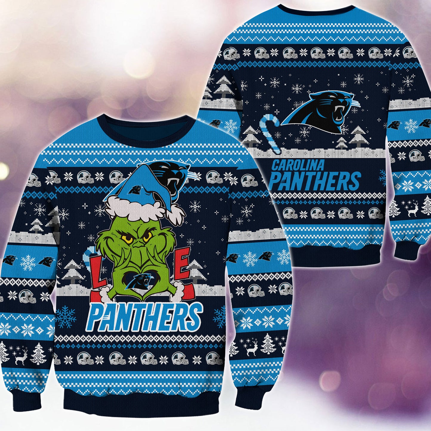 Carolina Panthers Premium Ugly Christmas Sweater AZBTUSW000294