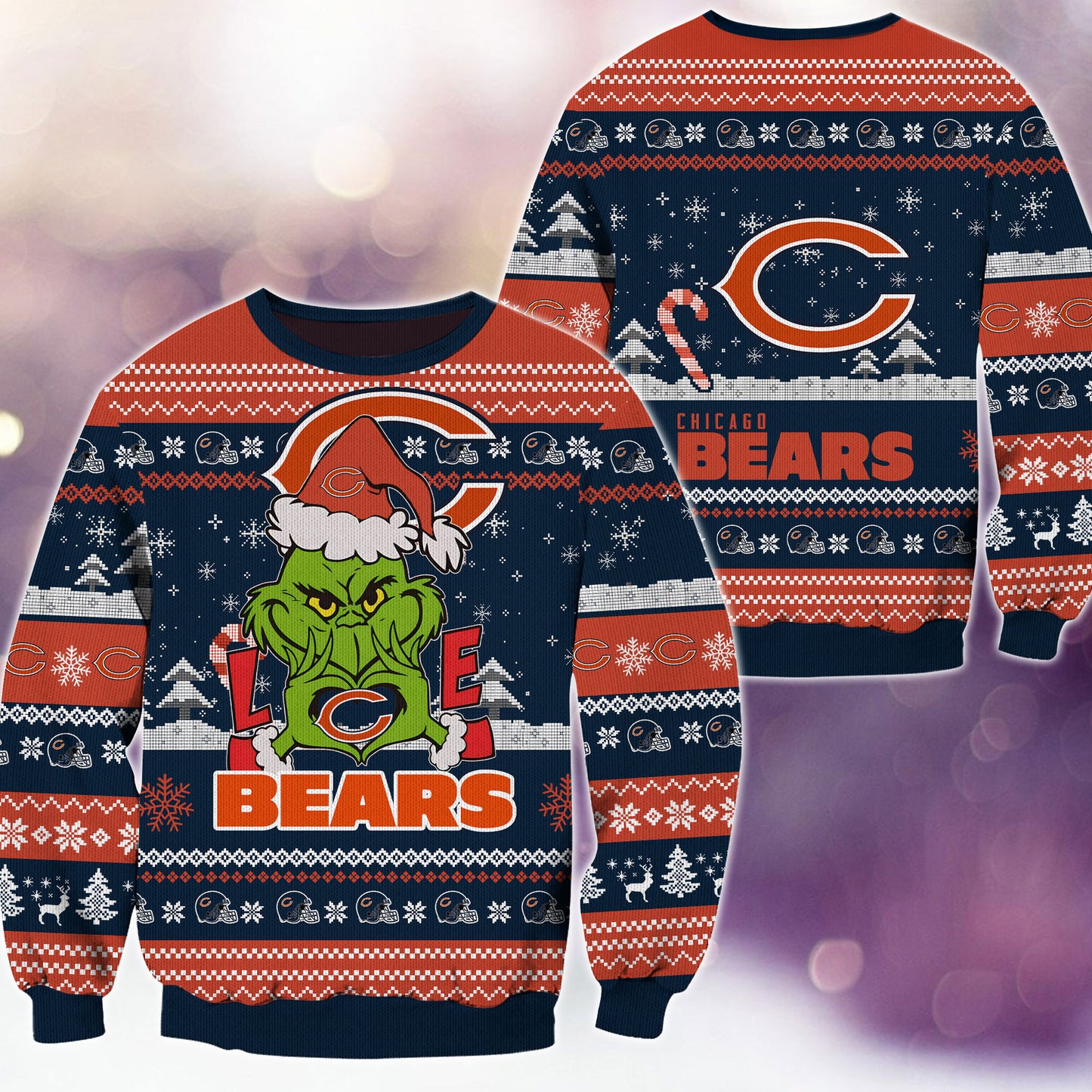 Chicago Bears Premium Ugly Christmas Sweater AZBTUSW000279