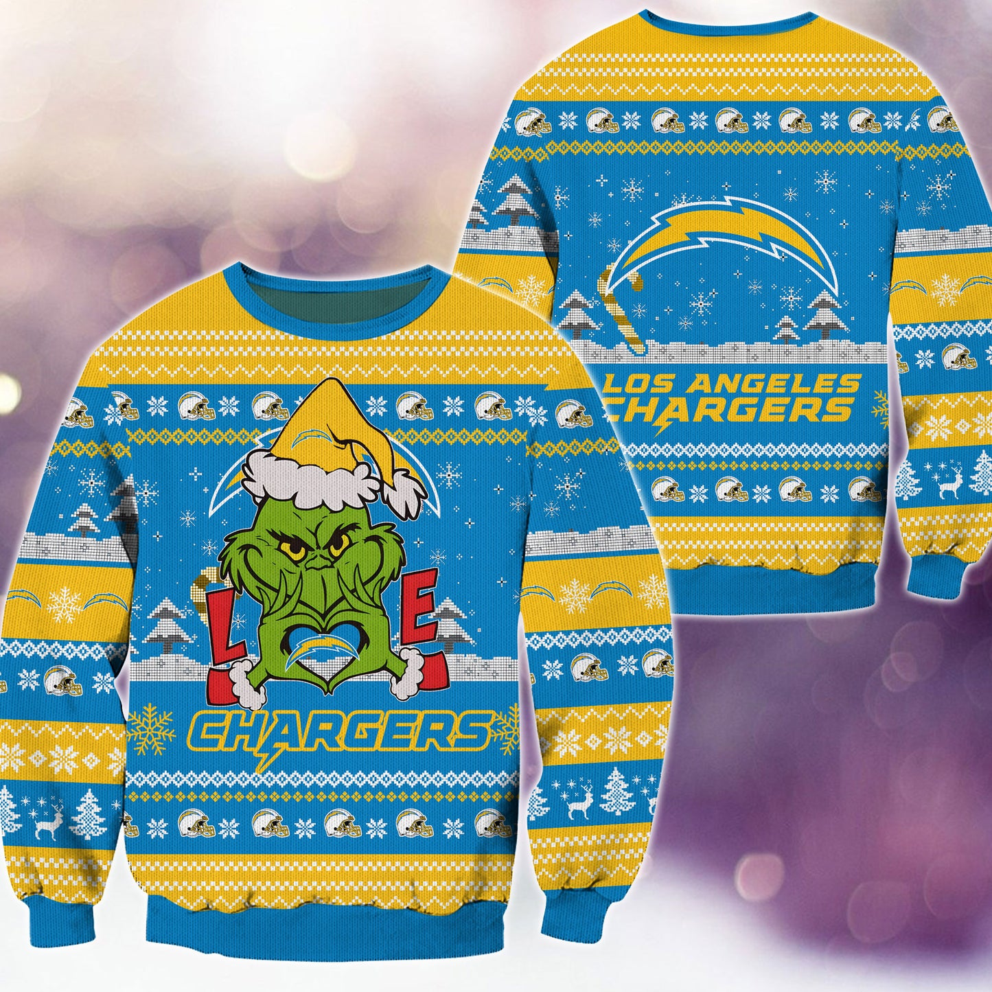 Los Angeles Chargers Premium Ugly Christmas Sweater AZBTUSW000273