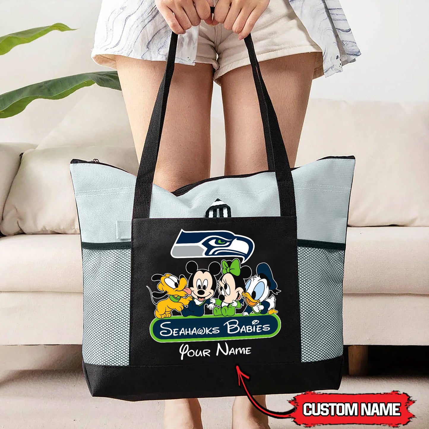 Seattle Seahawks Personalized Babies Tote Bag AZBTBTB000010
