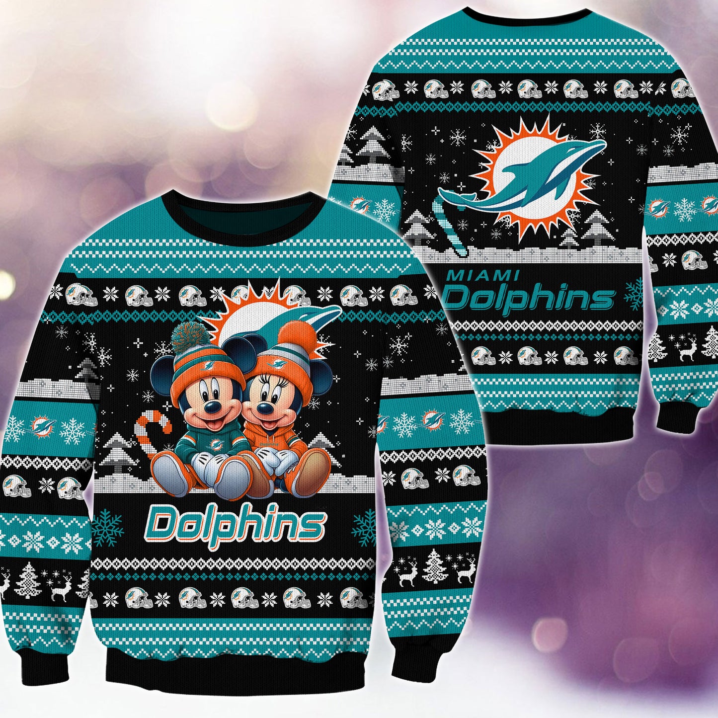 Miami Dolphins Premium Collections Ugly Christmas Sweater AZBTUSW000352