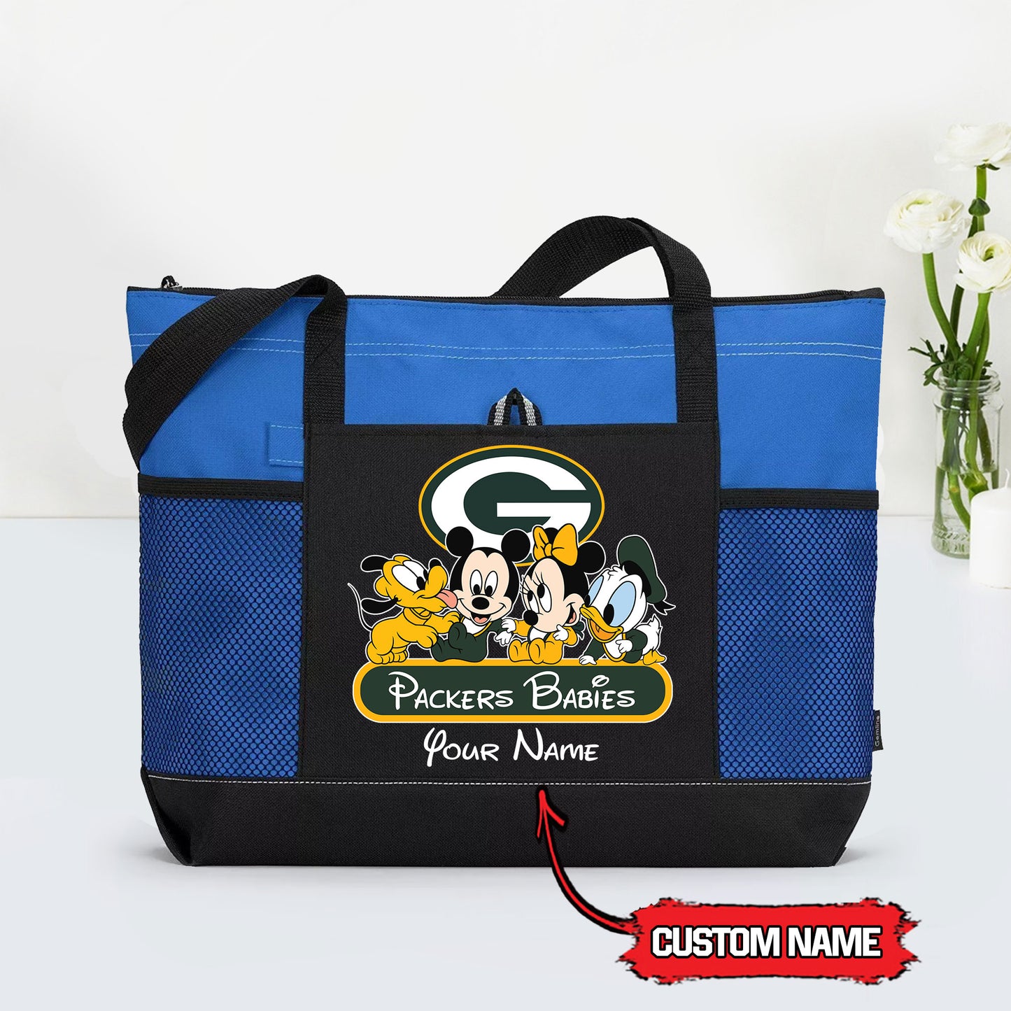 Green Bay Packers Personalized Babies Tote Bag AZBTBTB000028