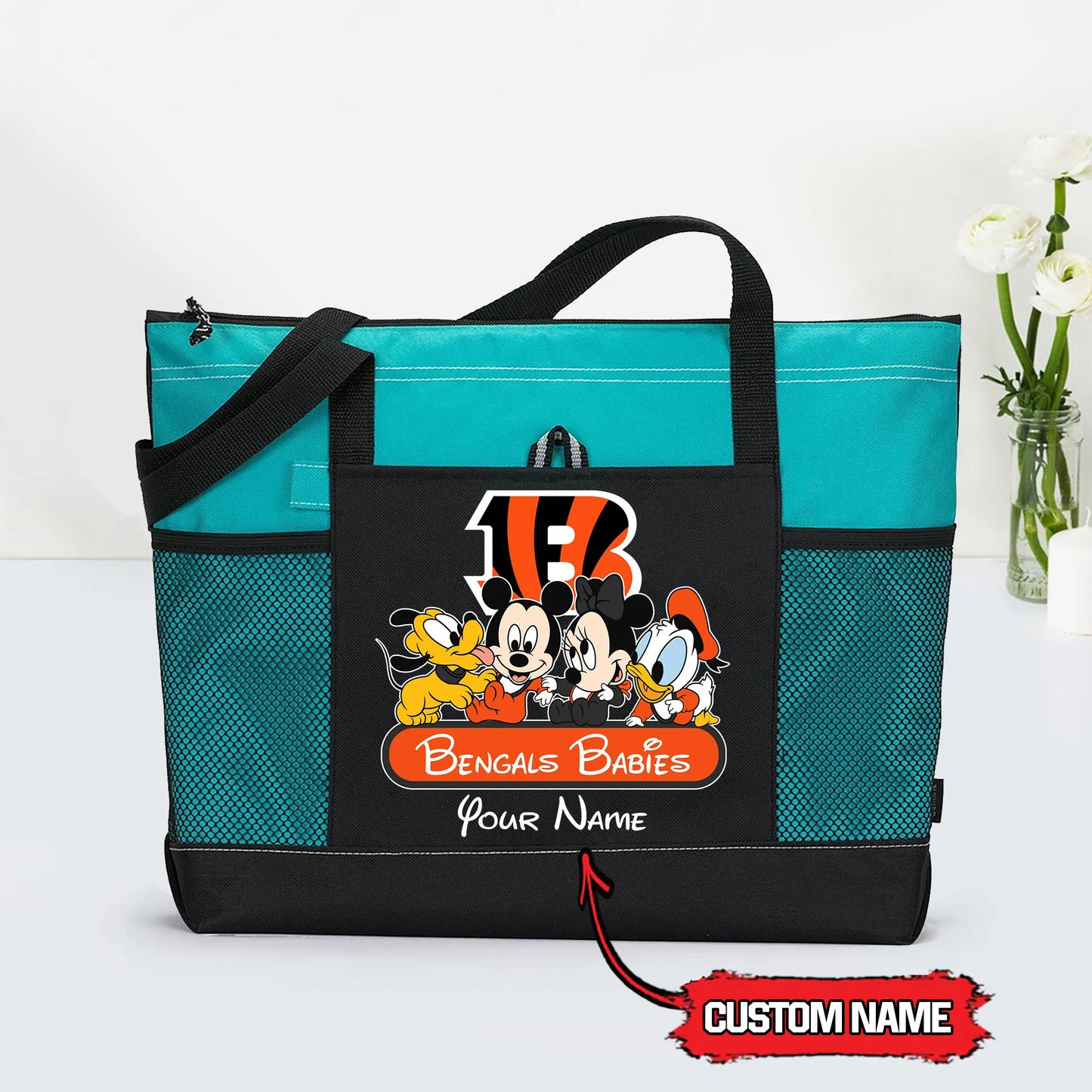 Cincinnati Bengals Personalized Babies Tote Bag AZBTBTB000019