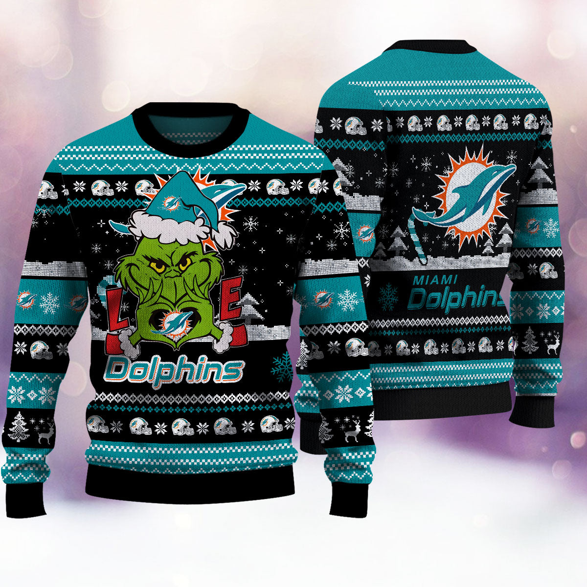 Miami Dolphins Premium Ugly Christmas Sweater AZBTUSW000295