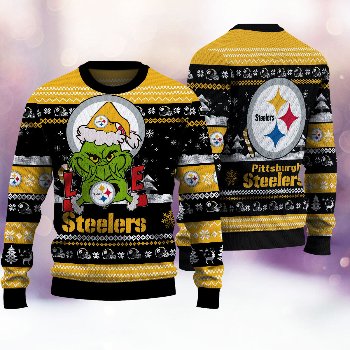 Pittsburgh Steelers Premium Ugly Christmas Sweater AZBTUSW000271