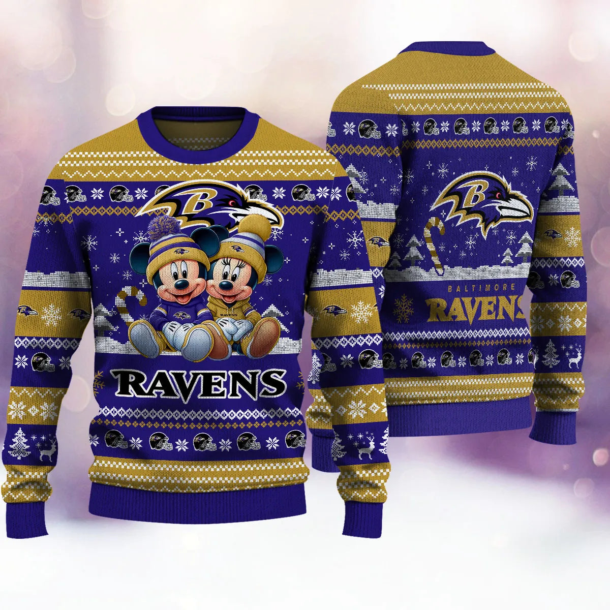 Baltimore Ravens Premium Collections Ugly Christmas Sweater AZBTUSW000364