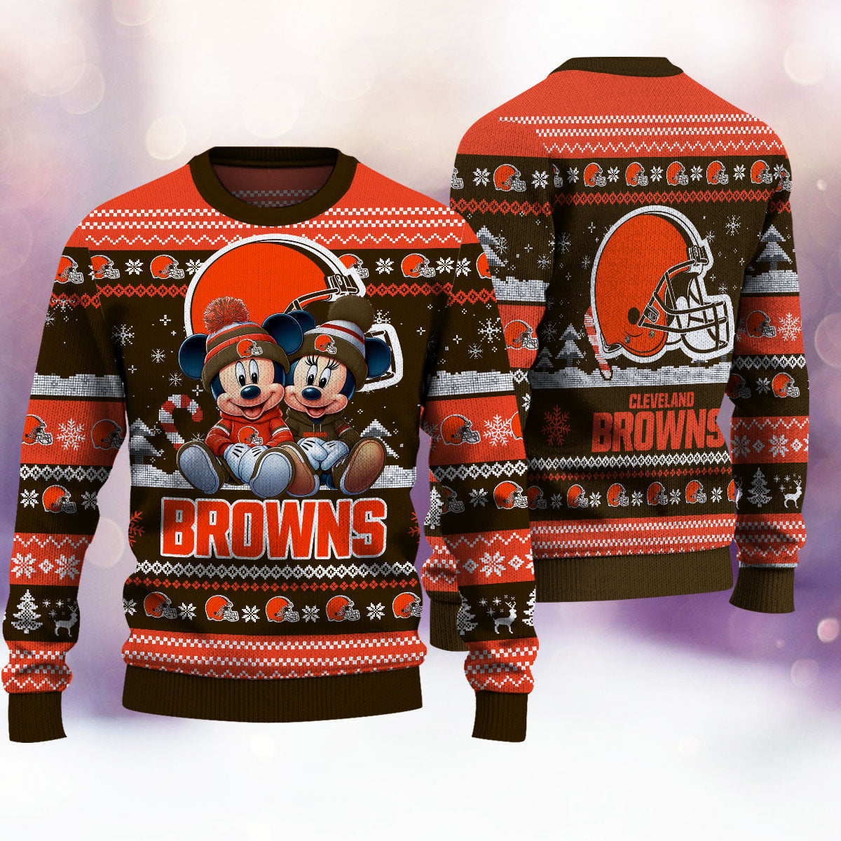 Cleveland Browns Premium Collections Ugly Christmas Sweater AZBTUSW000369