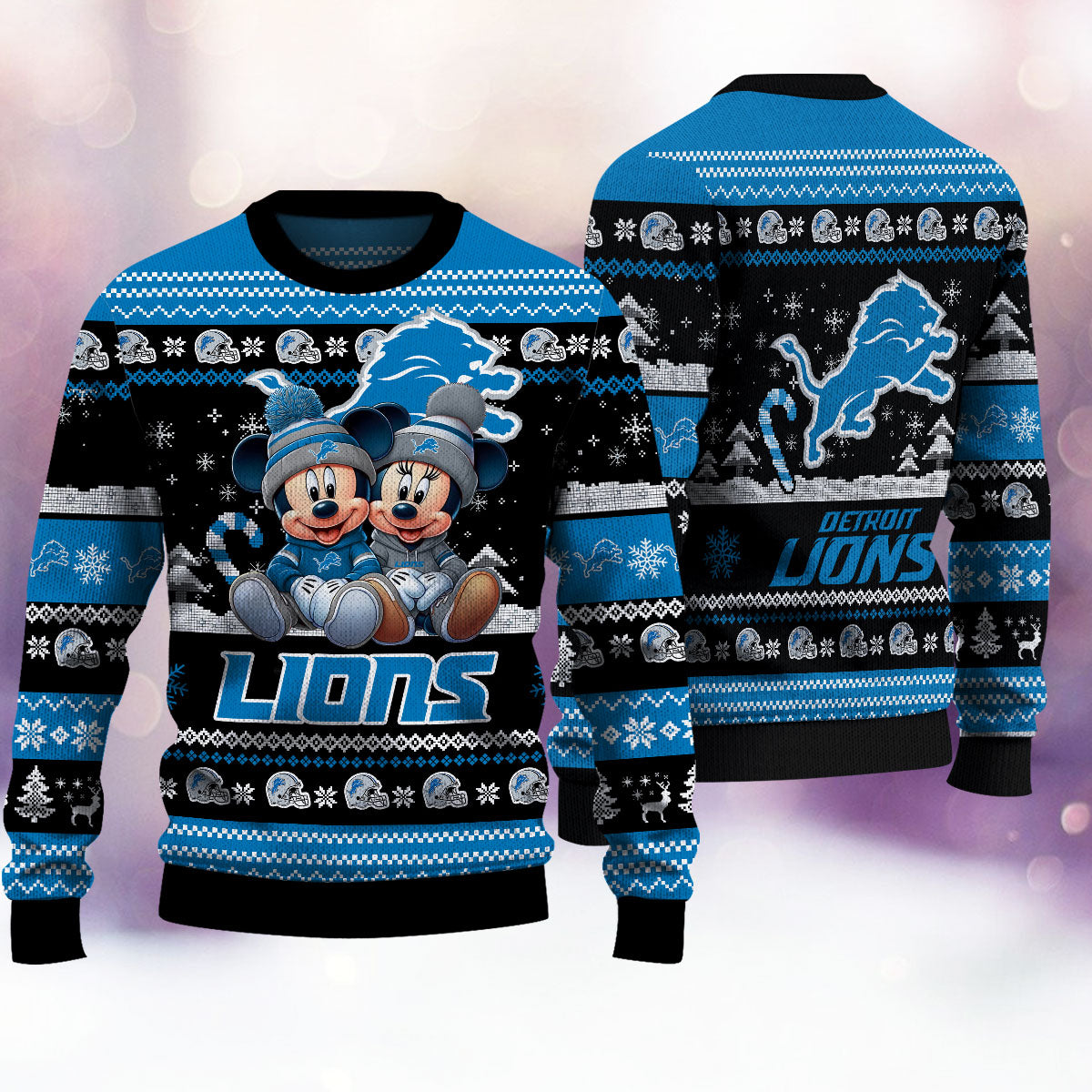 Detroit Lions Premium Collections Ugly Christmas Sweater AZBTUSW000372