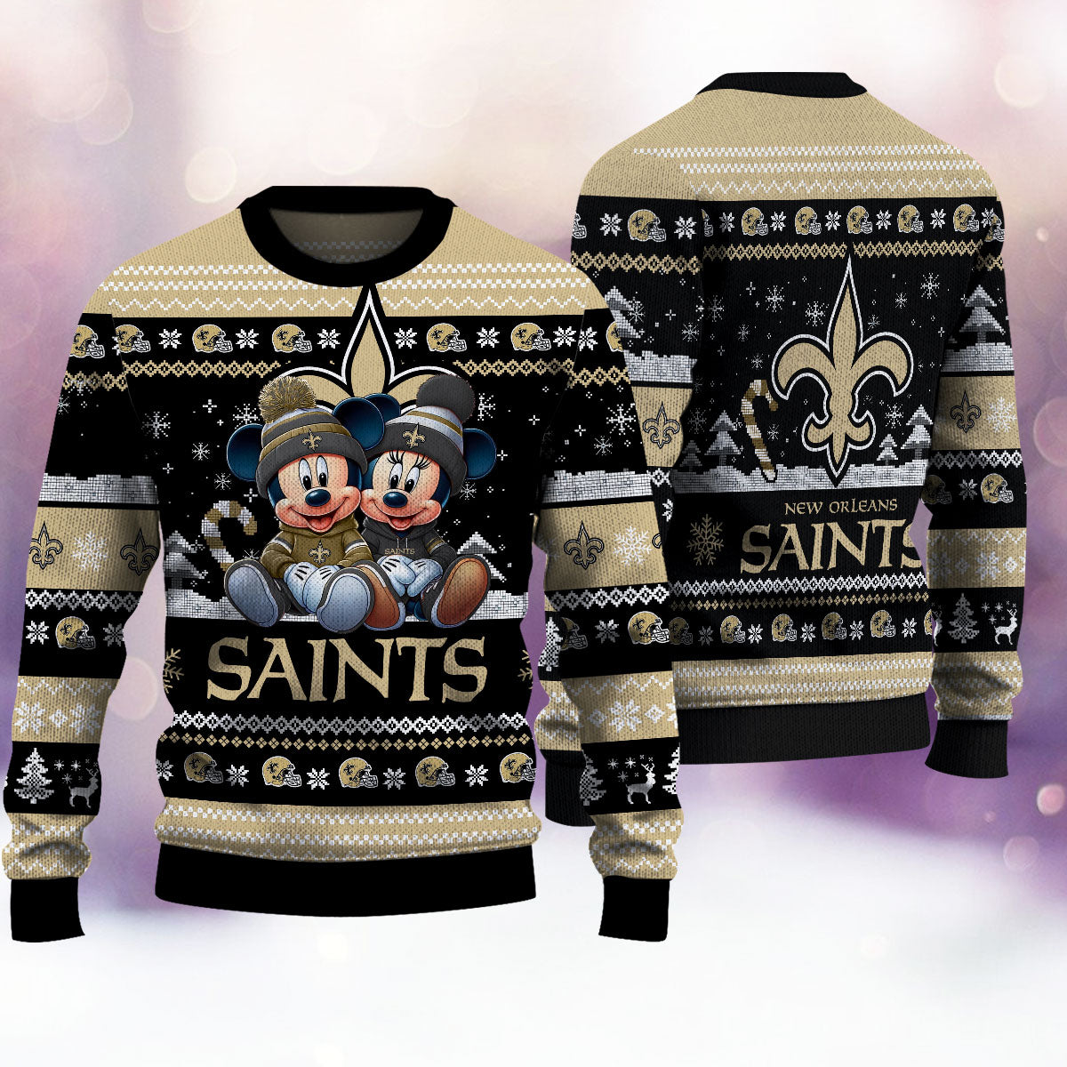 New Orleans Saints Premium Collections Ugly Christmas Sweater AZBTUSW000355
