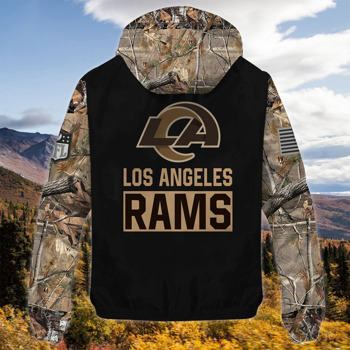Los Angeles Rams Personalized Hunting Outdoor Jacket AZBTOJ000106