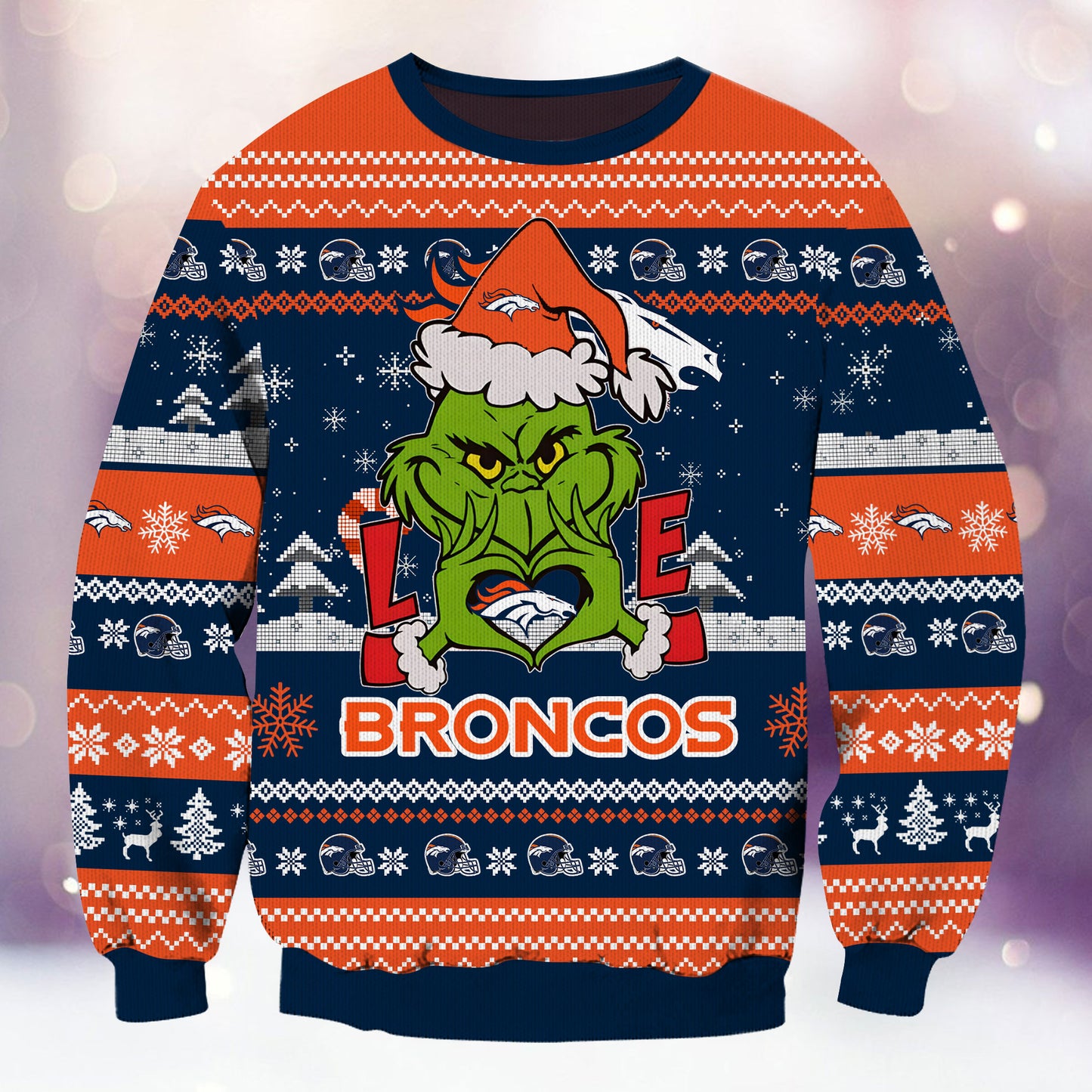 Denver Broncos Premium Ugly Christmas Sweater AZBTUSW000283