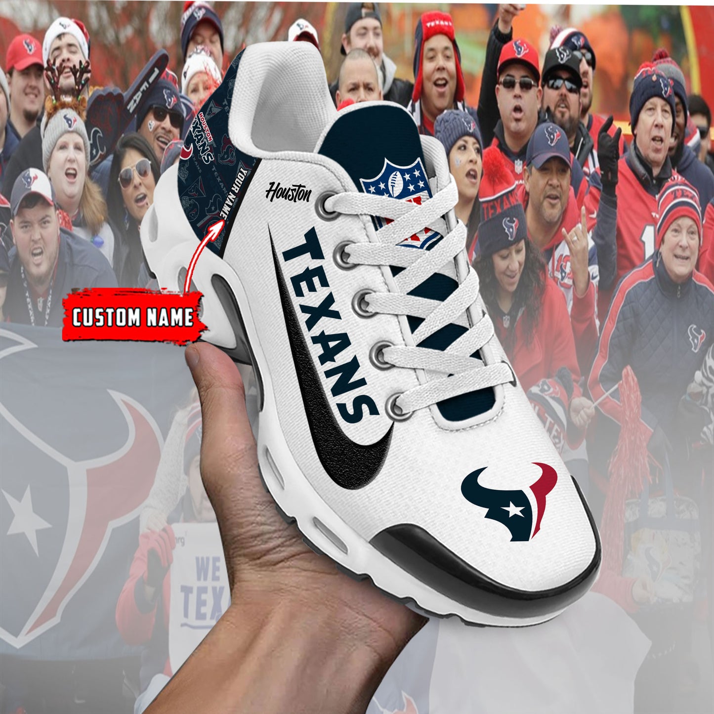 Houston Texans New Personalized T-N Youth SneakersAZBTTNS000151