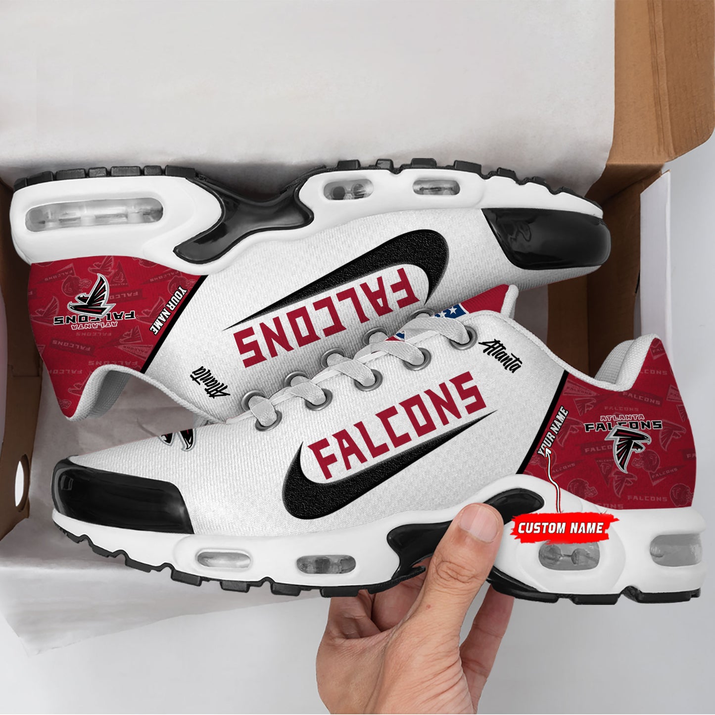 Atlanta Falcons New Personalized T-N Youth SneakersAZBTTNS000156