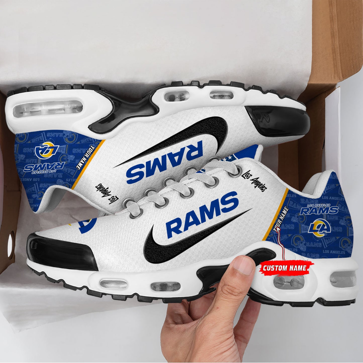 Los Angeles Rams New Personalized T-N Youth SneakersAZBTTNS000138