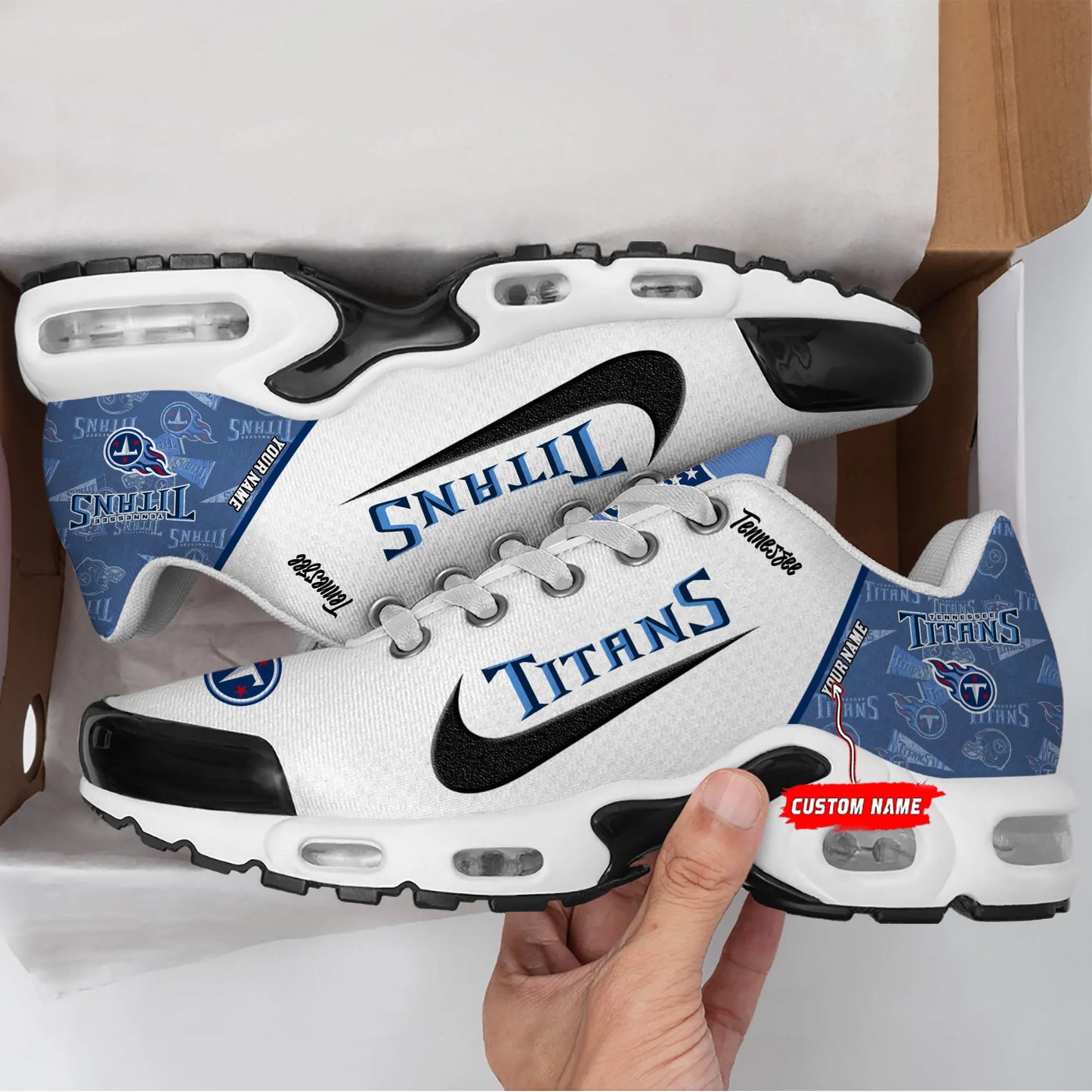 Tennessee Titans New Personalized T-N Youth SneakersAZBTTNS000147