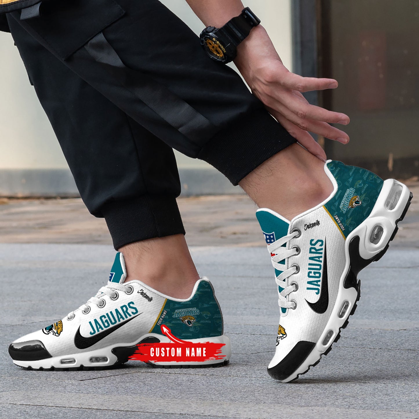 Jacksonville Jaguars New Personalized T-N Youth SneakersAZBTTNS000153