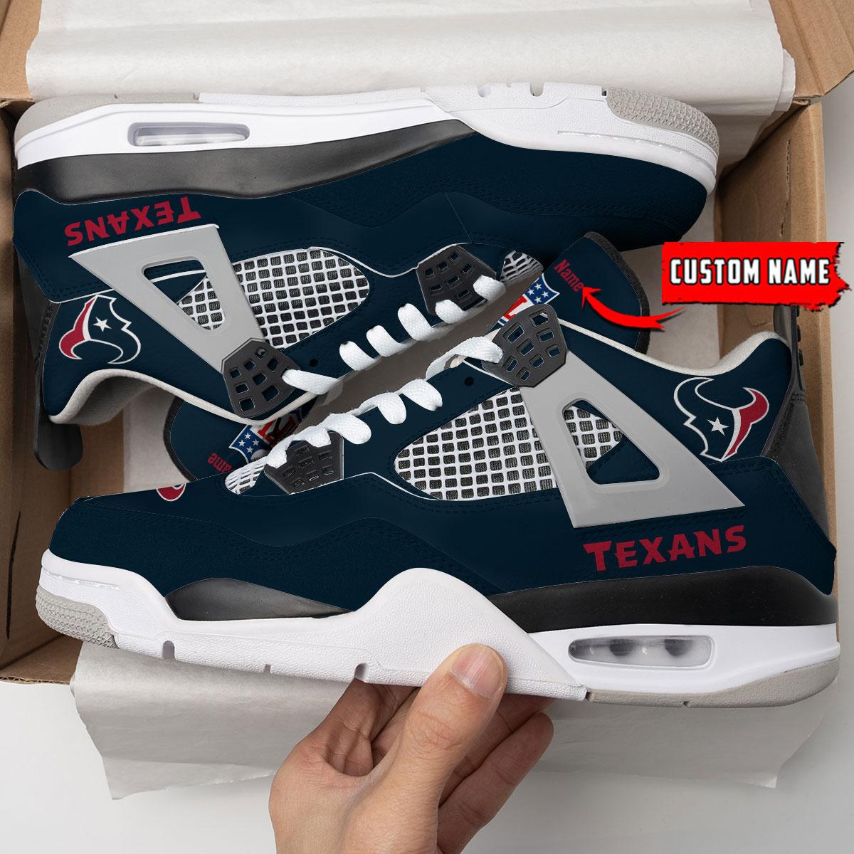 Houston Texans Personalized AJ4 Sneaker BG341