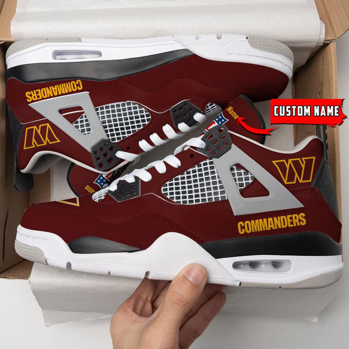 Washington Commanders Personalized AJ4 Sneaker BG319