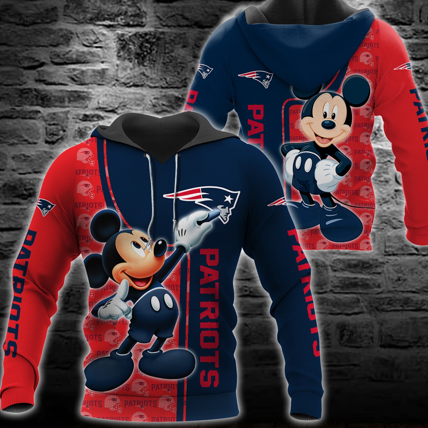 New England Patriots Mickey All Over Printed 120