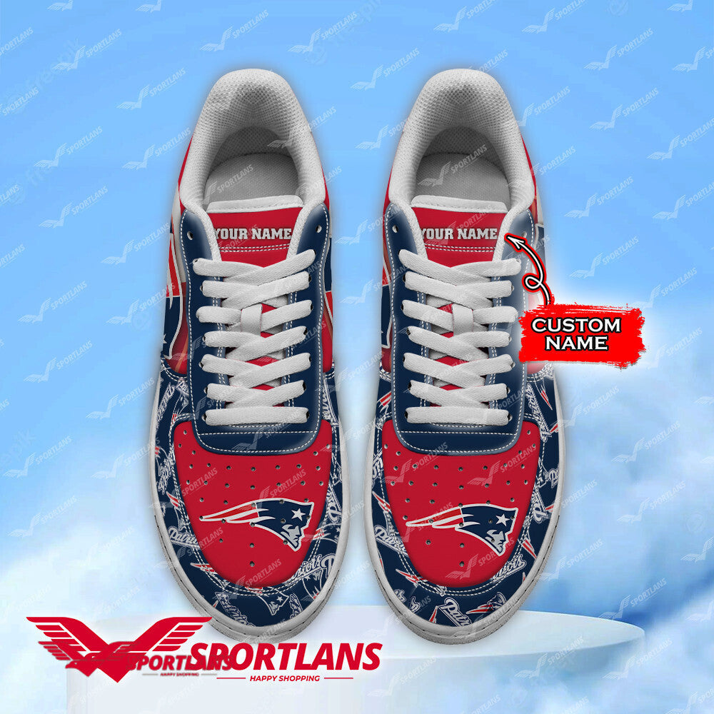 New England Patriots NFL Personalized Air Force 1 Shoes
