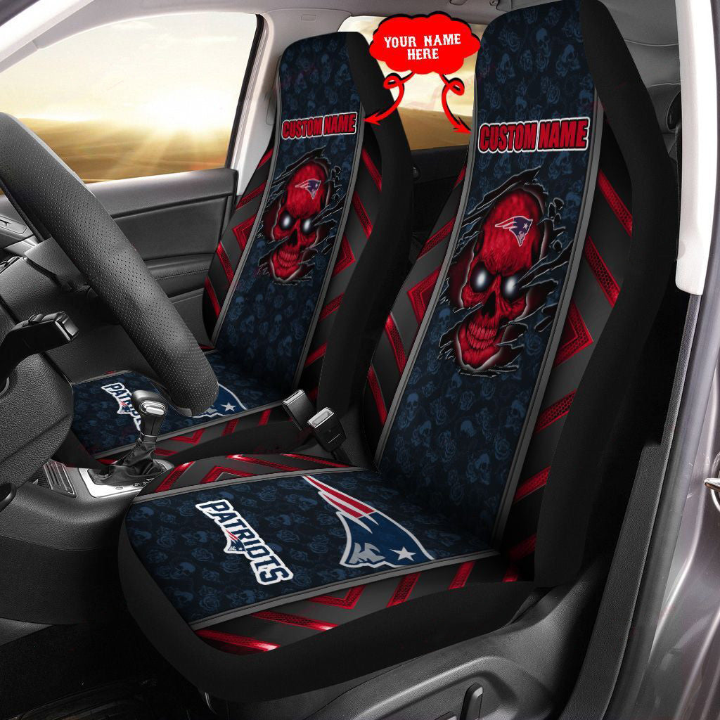New England Patriots Personalized Car Seat Covers BG459
