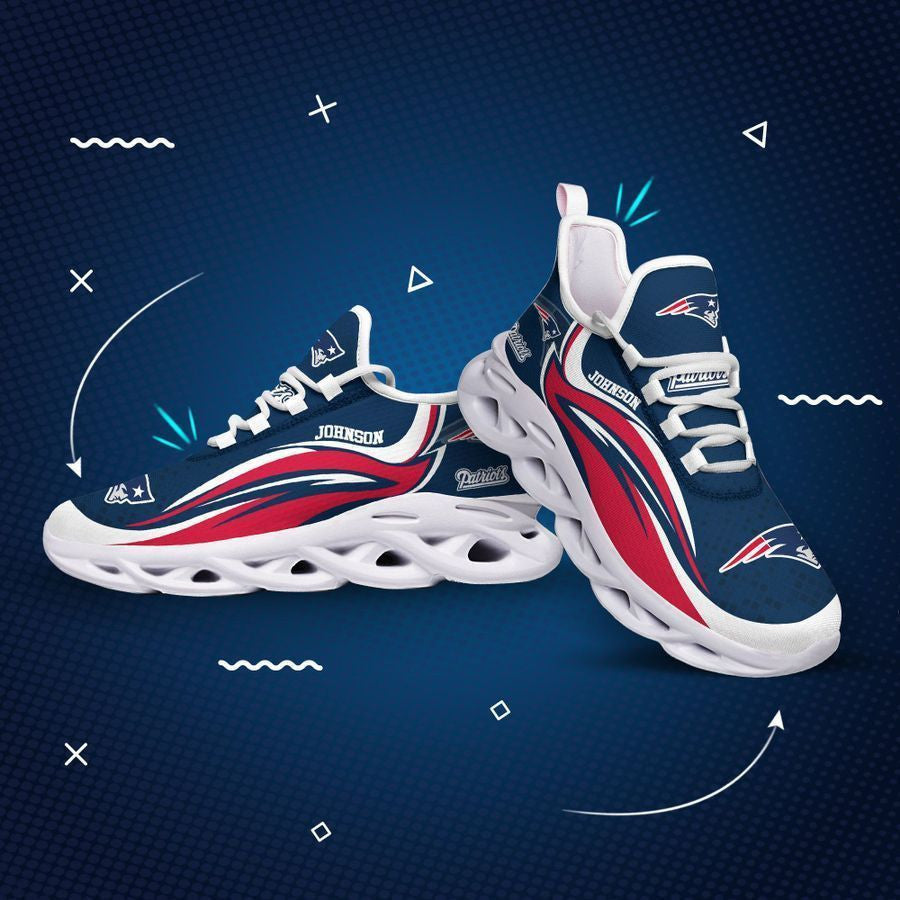 New England Patriots Personalized Yezy Running Sneakers 393