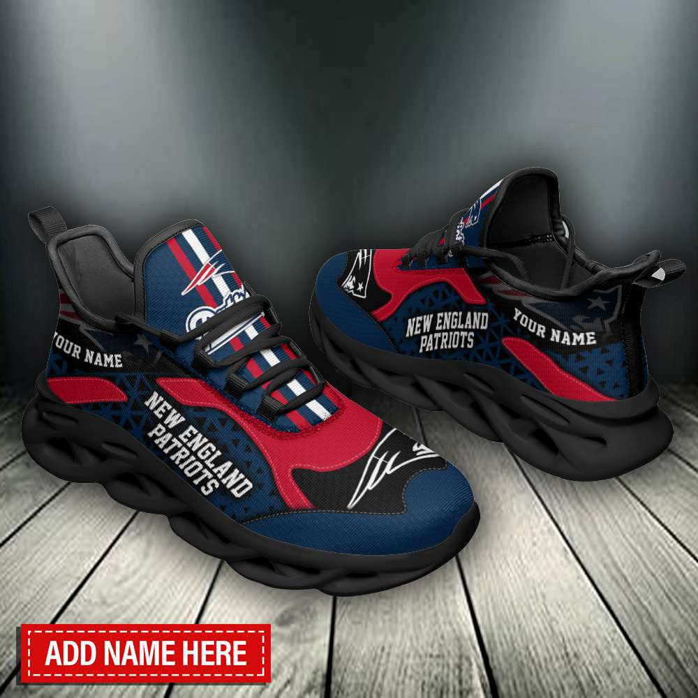 New England Patriots Personalized Yezy Running Sneakers BB475
