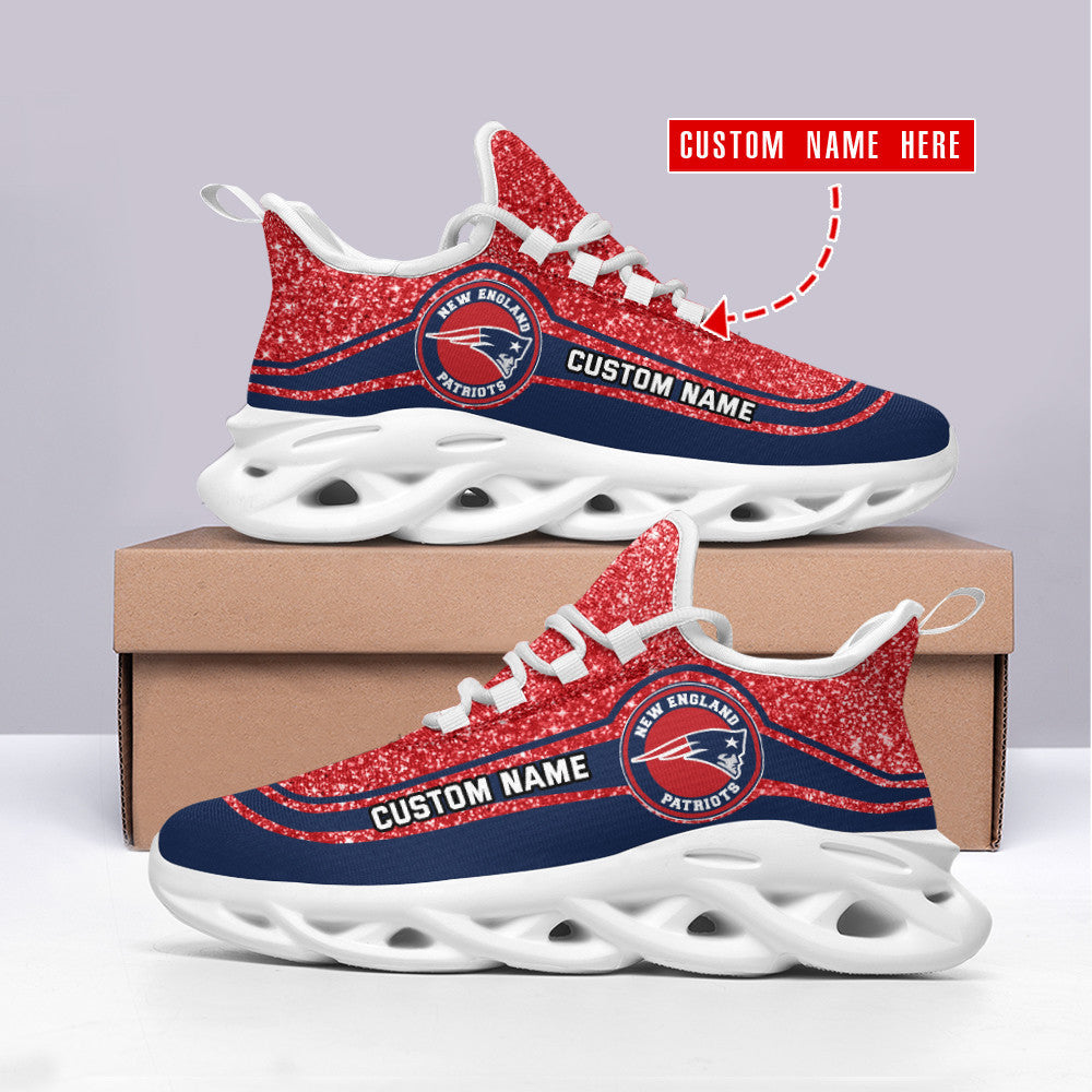 New England Patriots Personalized Yezy Running Sneakers SPD337