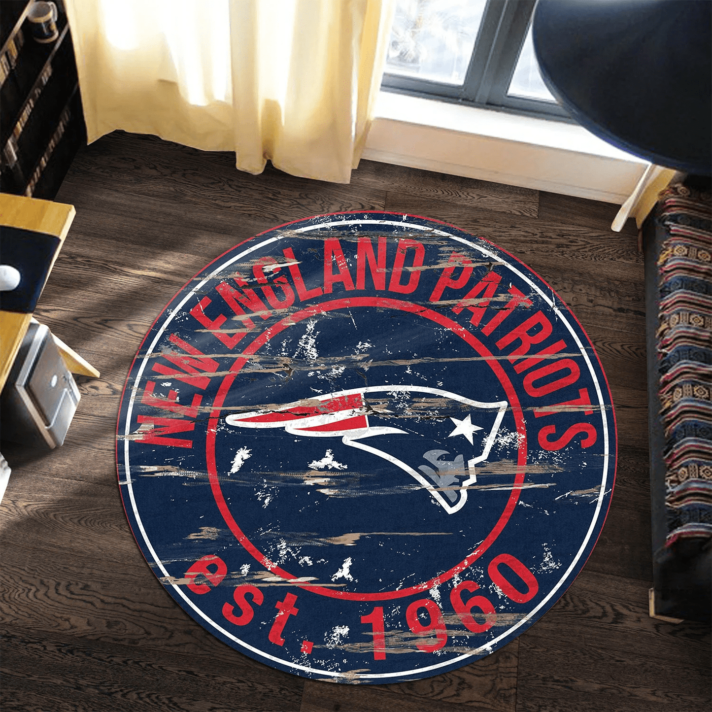 New England Patriots Round Rug 183
