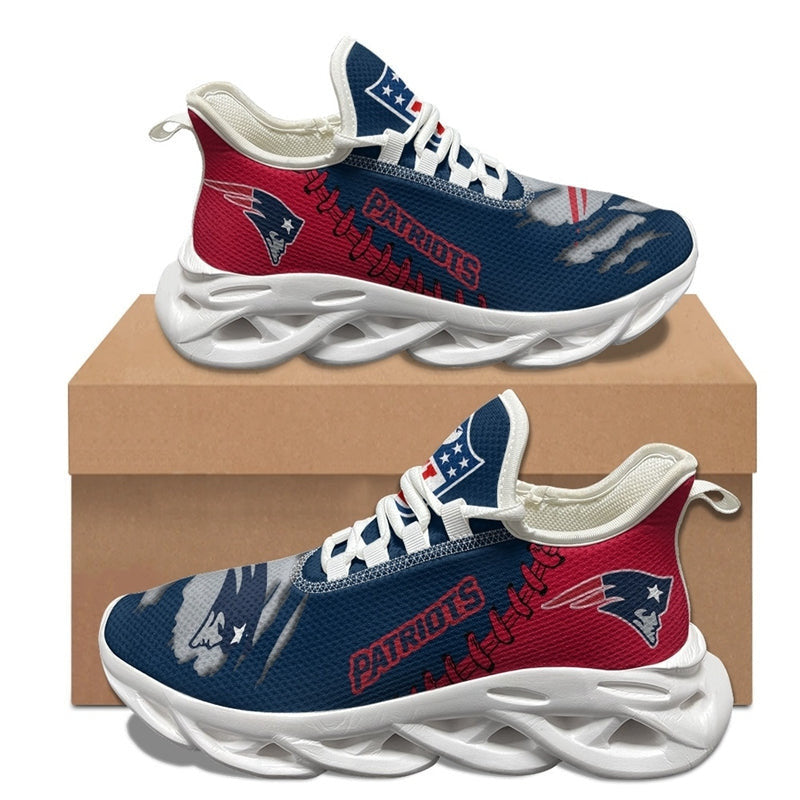 New England Patriots Sneakers 3D Max Soul Shoes