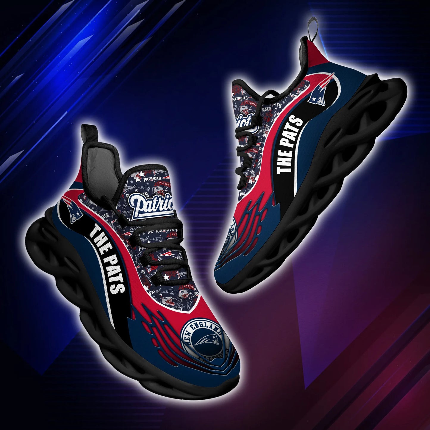 New England Patriots Yezy Running Sneakers BB174