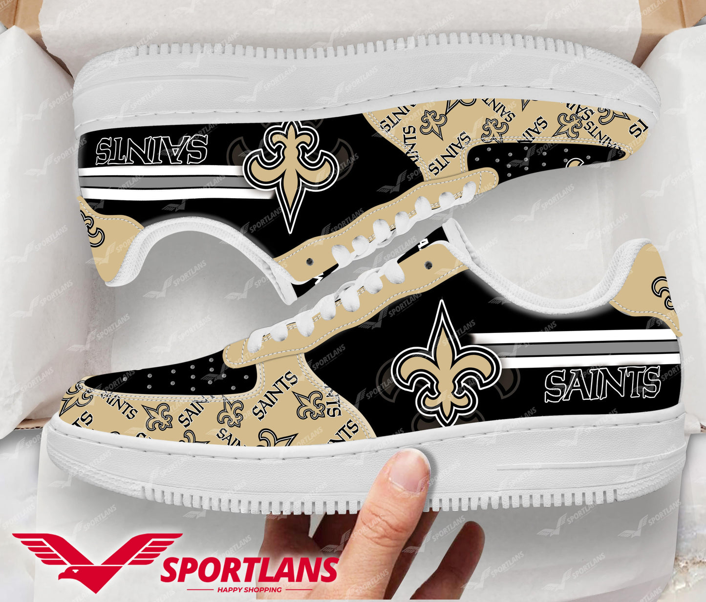New Orleans Saints NFL Personalized Air Force 1 Shoes