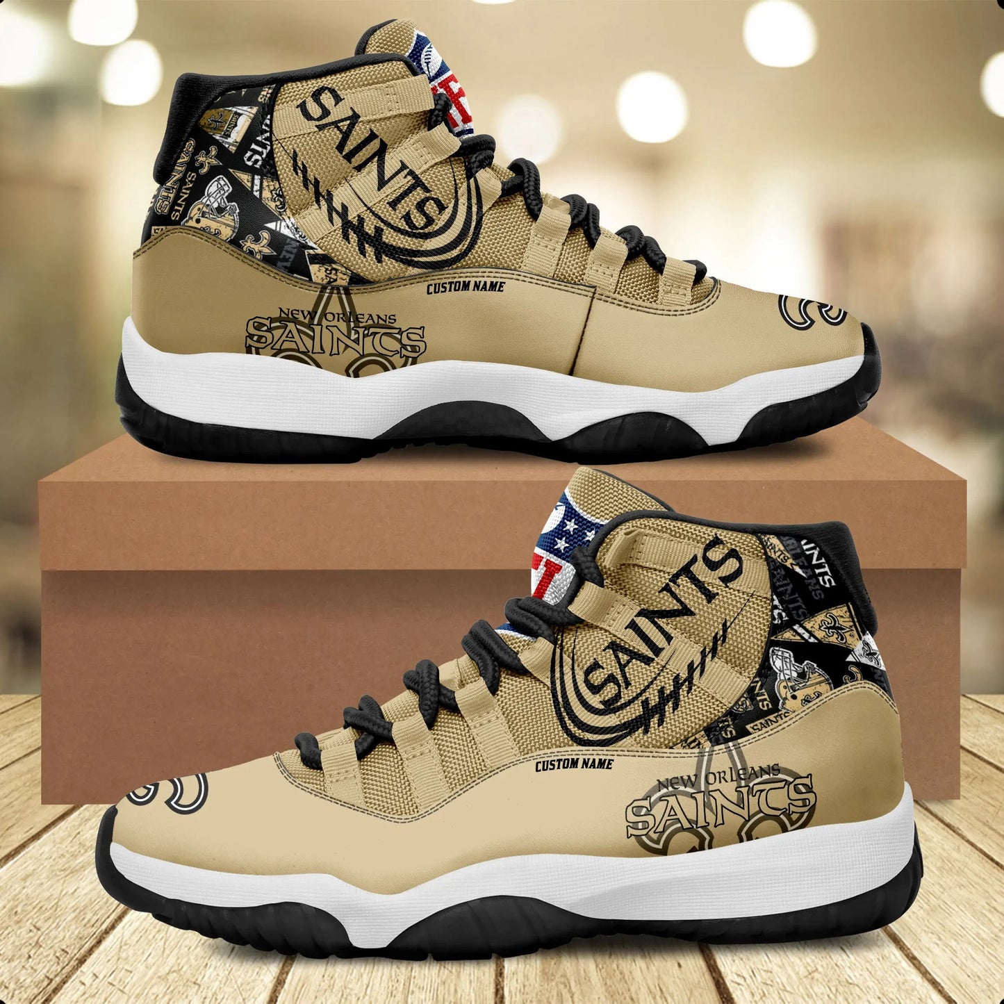 New Orleans Saints Personalized AJD11 Sneakers BG206