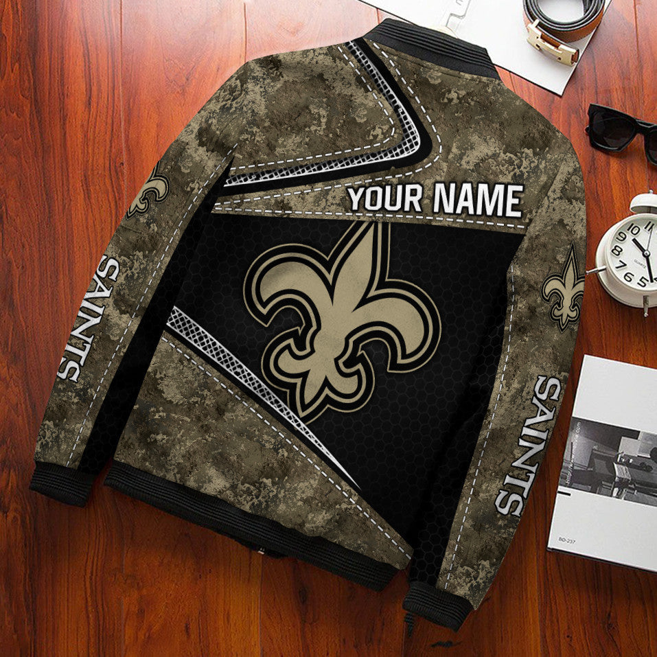 New Orleans Saints Personalized Bomber Jacket BG652