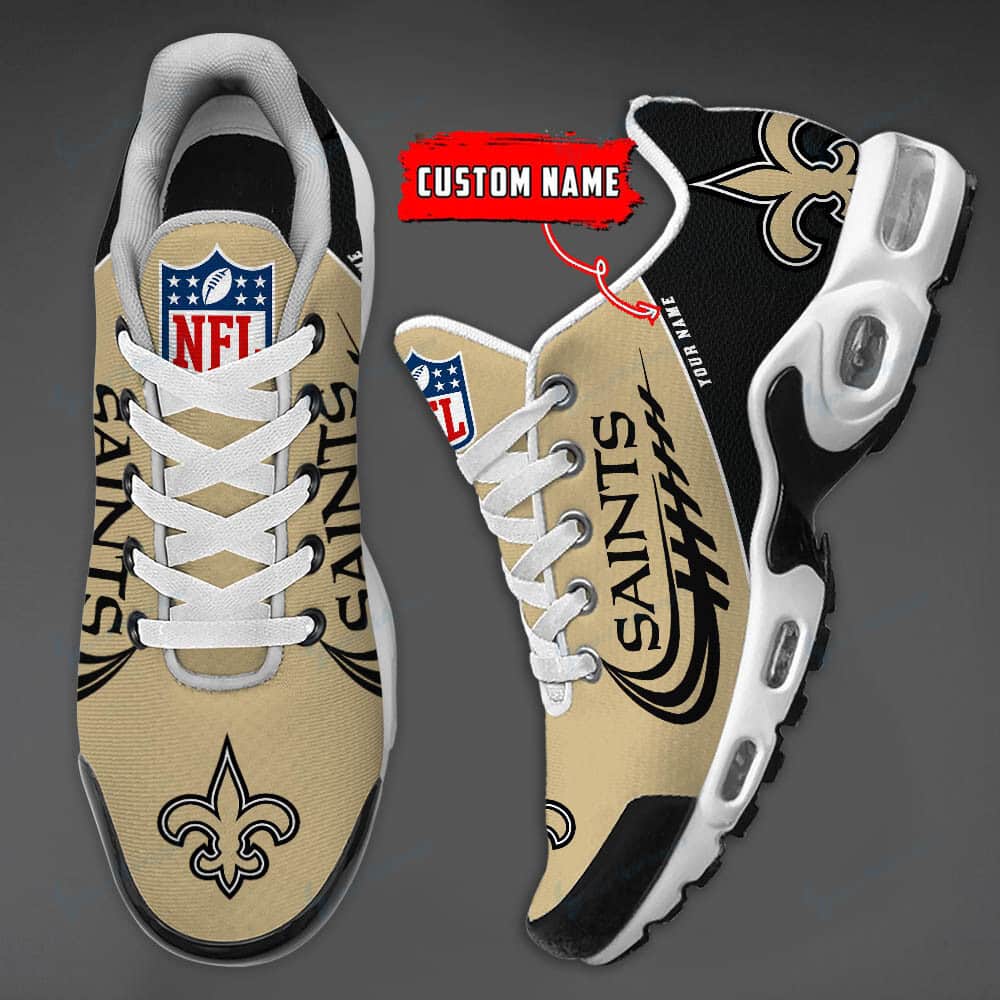 New Orleans Saints Personalized Plus T-N Youth Sneakers BG20