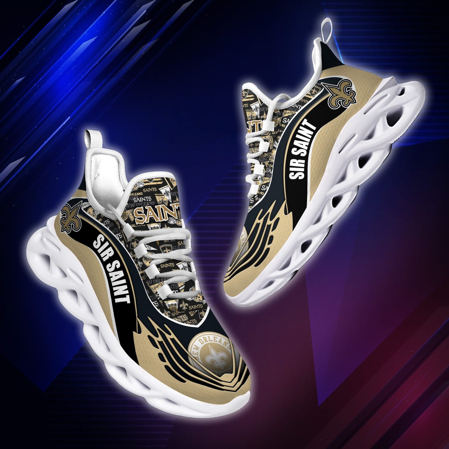 New Orleans Saints Yezy Running Sneakers BB199