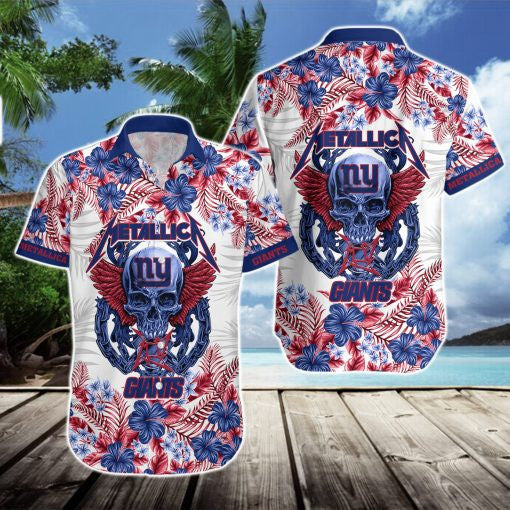 New York Giants Hawaii Shirt & Shorts BG346