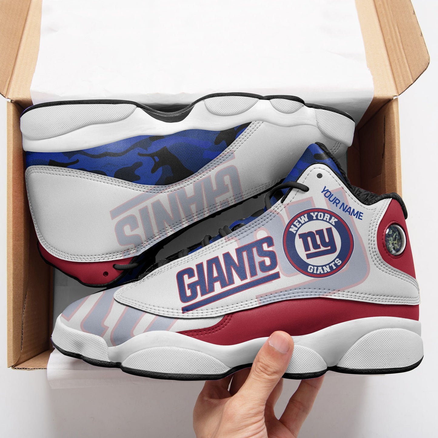 New York Giants Personalized Air JD13 Sneakers 507