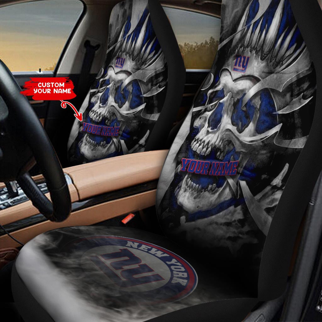 New York Giants Personalized Car Seat Covers BG154