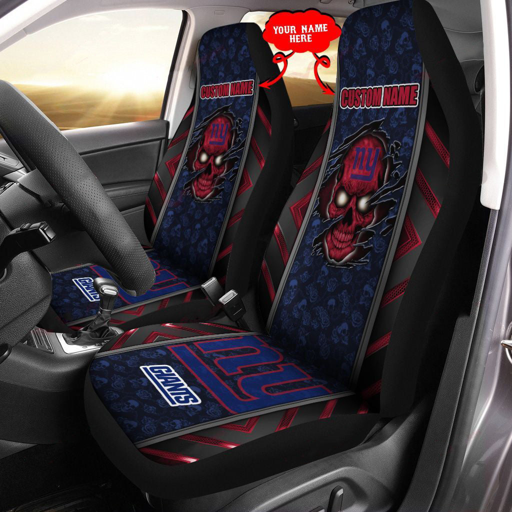 New York Giants Personalized Car Seat Covers BG461