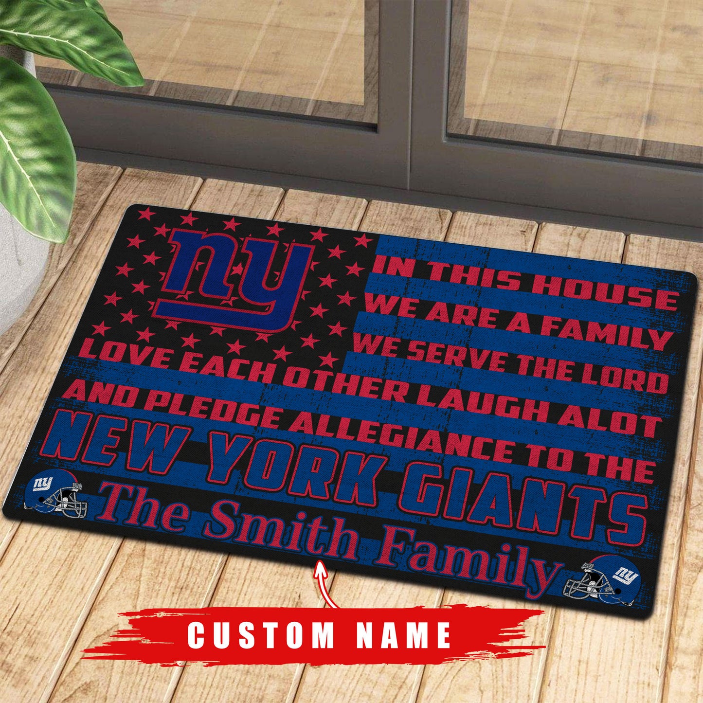 New York Giants Personalized Doormat BG307