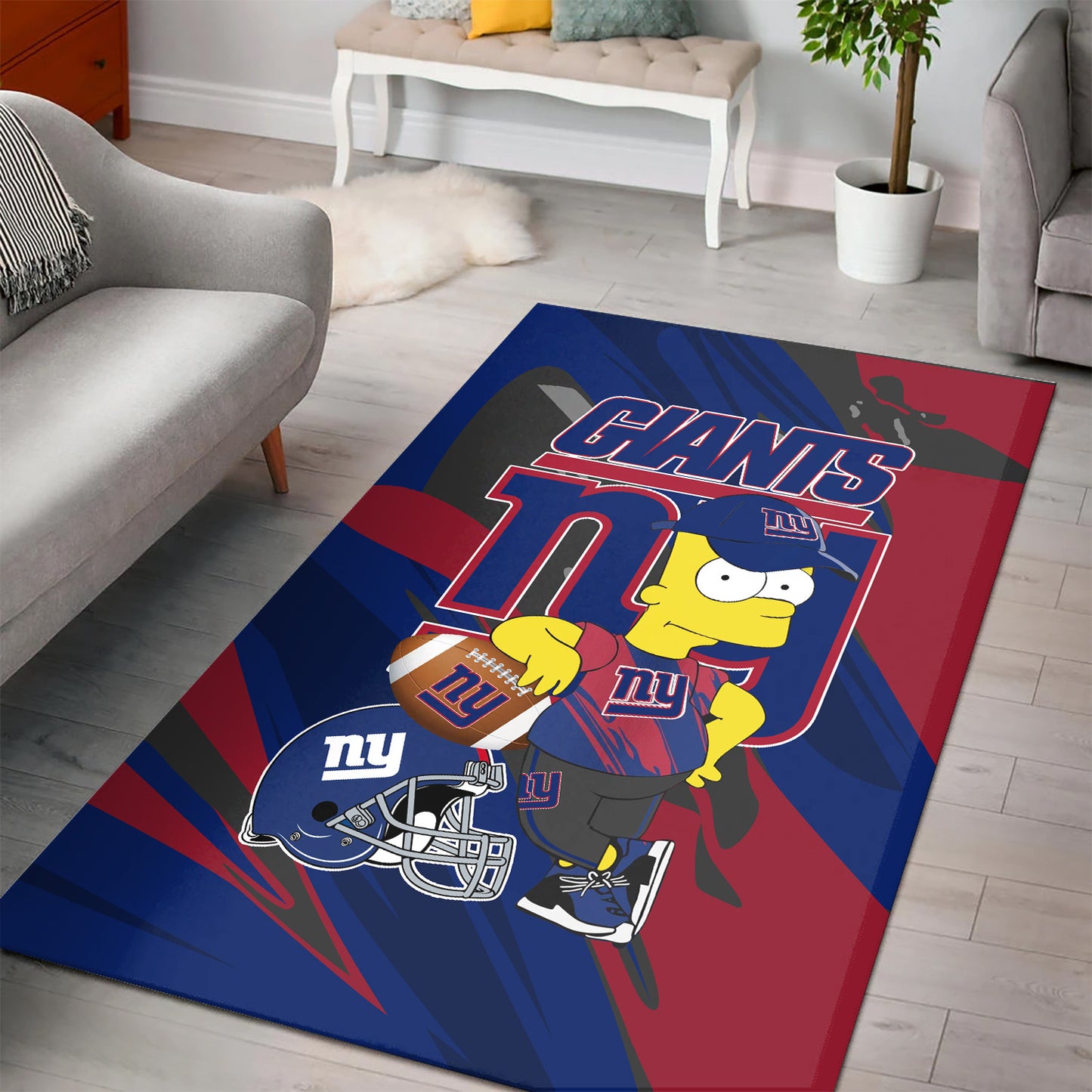 New York Giants Rectangle Rug 74