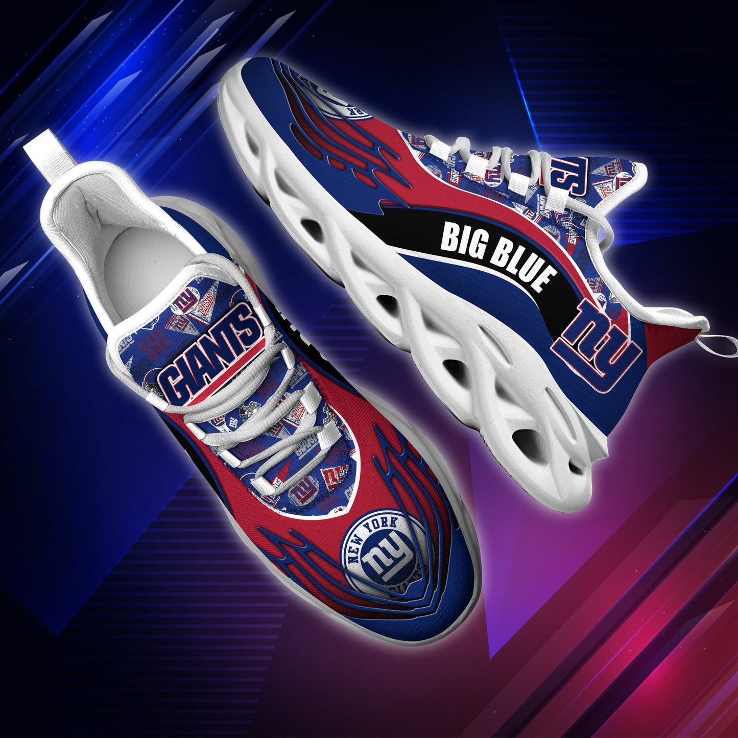 New York Giants Yezy Running Sneakers BB195
