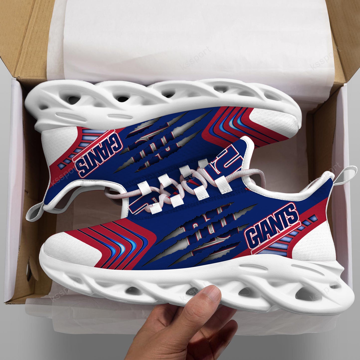 New York Giants Yezy Running Sneakers BB416