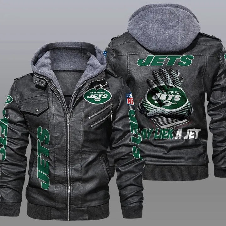 New York Jets Leather Jacket 25